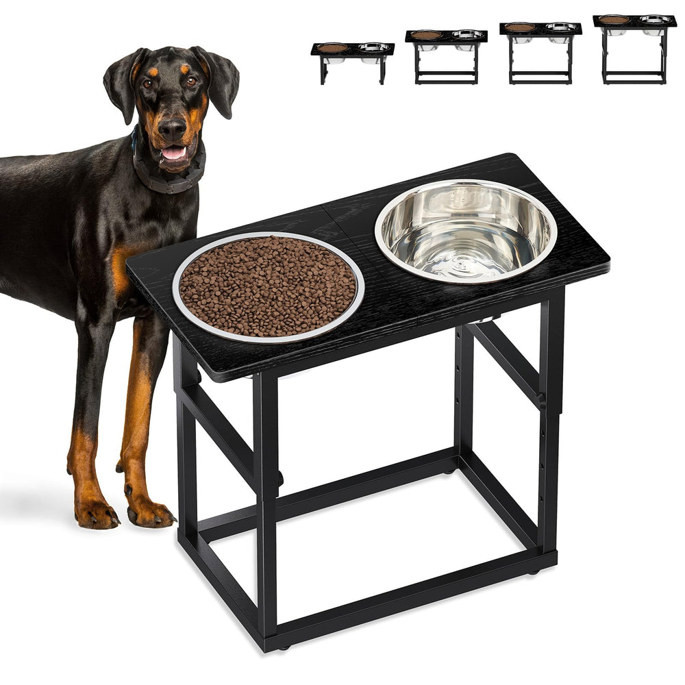 Soporte Zarler para comederos elevados, estructura estable para perros grandes