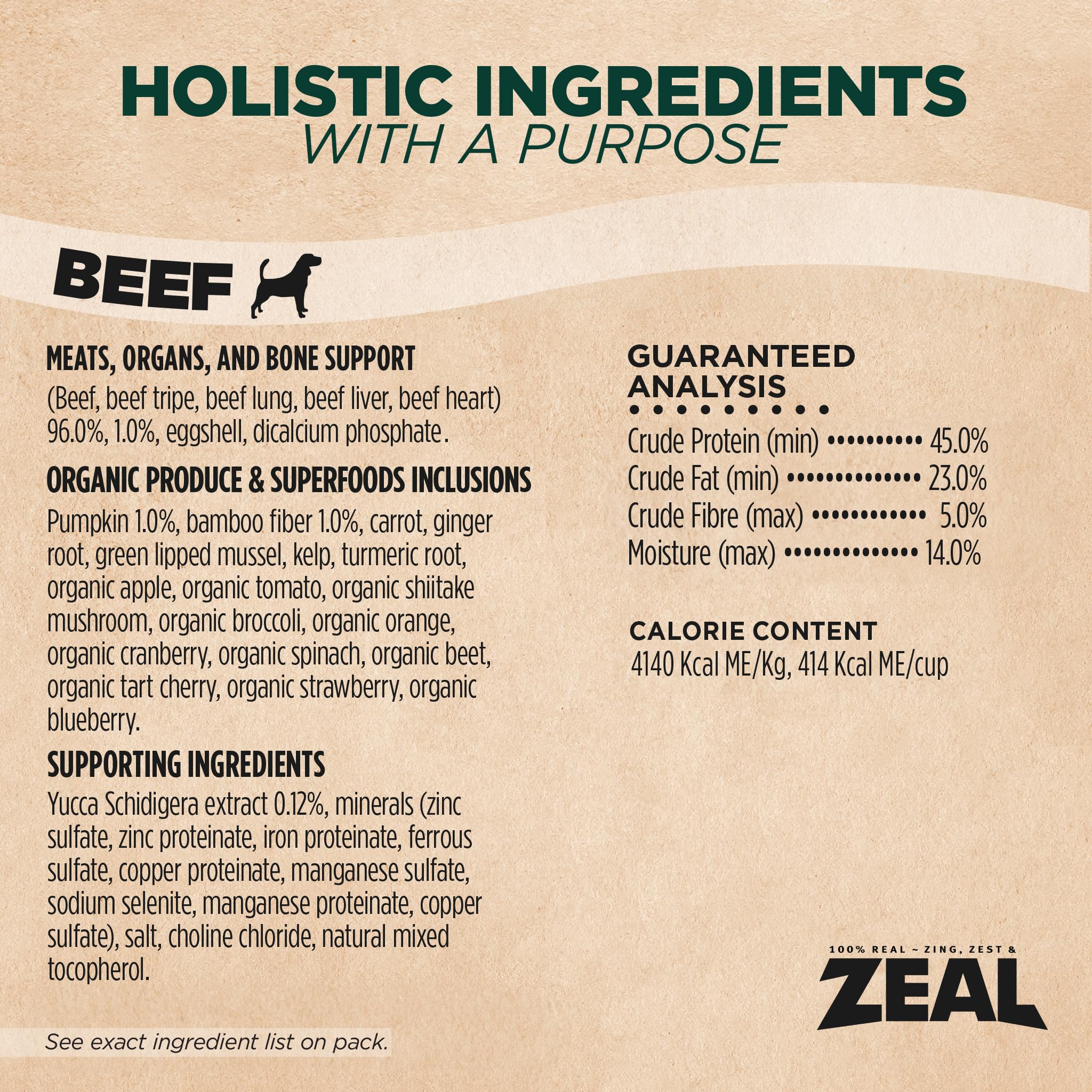 ZEAL Canadá, producción natural y calidad responsable.