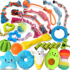Zeaxuie: conjunto de juguetes de cuerda para cachorros para masticar.