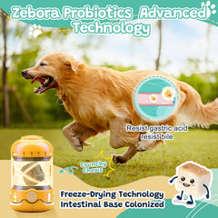 Zebora probióticos para perros diez cepas fortalecen la flora intestinal.