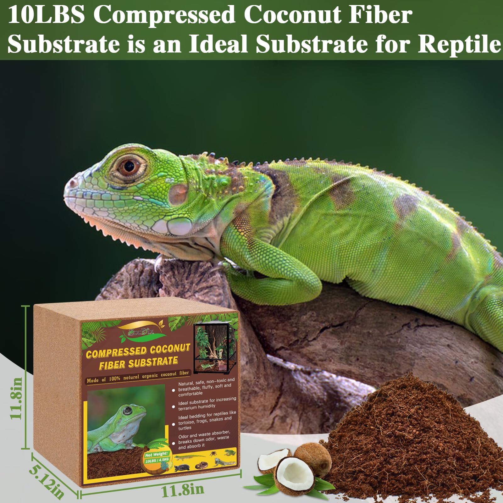 ZeeDix fibra de coco natural como sustrato orgánico