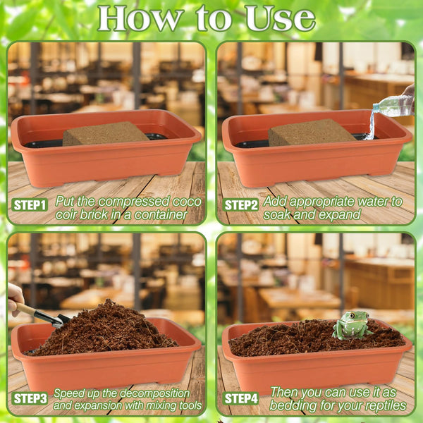 ZeeDix terrario para reptiles y anfibios con sustrato sostenible