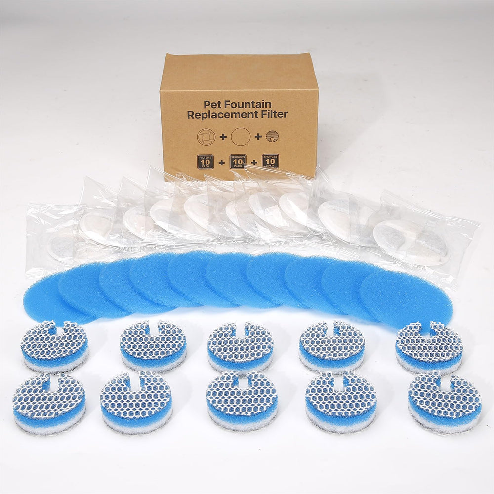 ZEKIRY set de filtros para fuentes 2L facilita mantener agua limpia para varias mascotas.