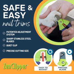 Zen Clipper Precise: mango antideslizante para un agarre cómodo.