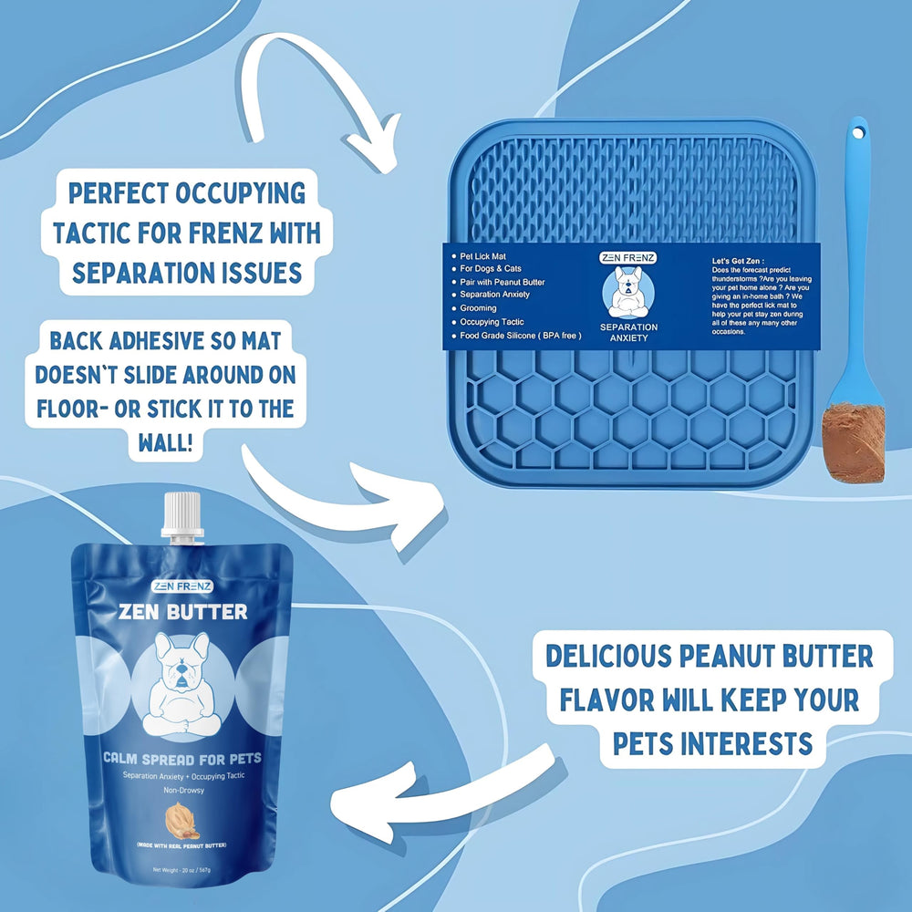 Zen Frenz Zen Butter, para mascotas en reuniones, viajes o visitas, promueve tranquilidad de forma natural.