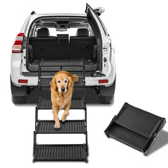 Zendova escalera para perro, 5 pasos, para coche, subida estable.