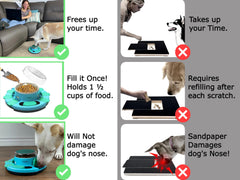 Zenly Paws Pizarras rasgadas autocurativas, superficie que se regenera tras el uso.