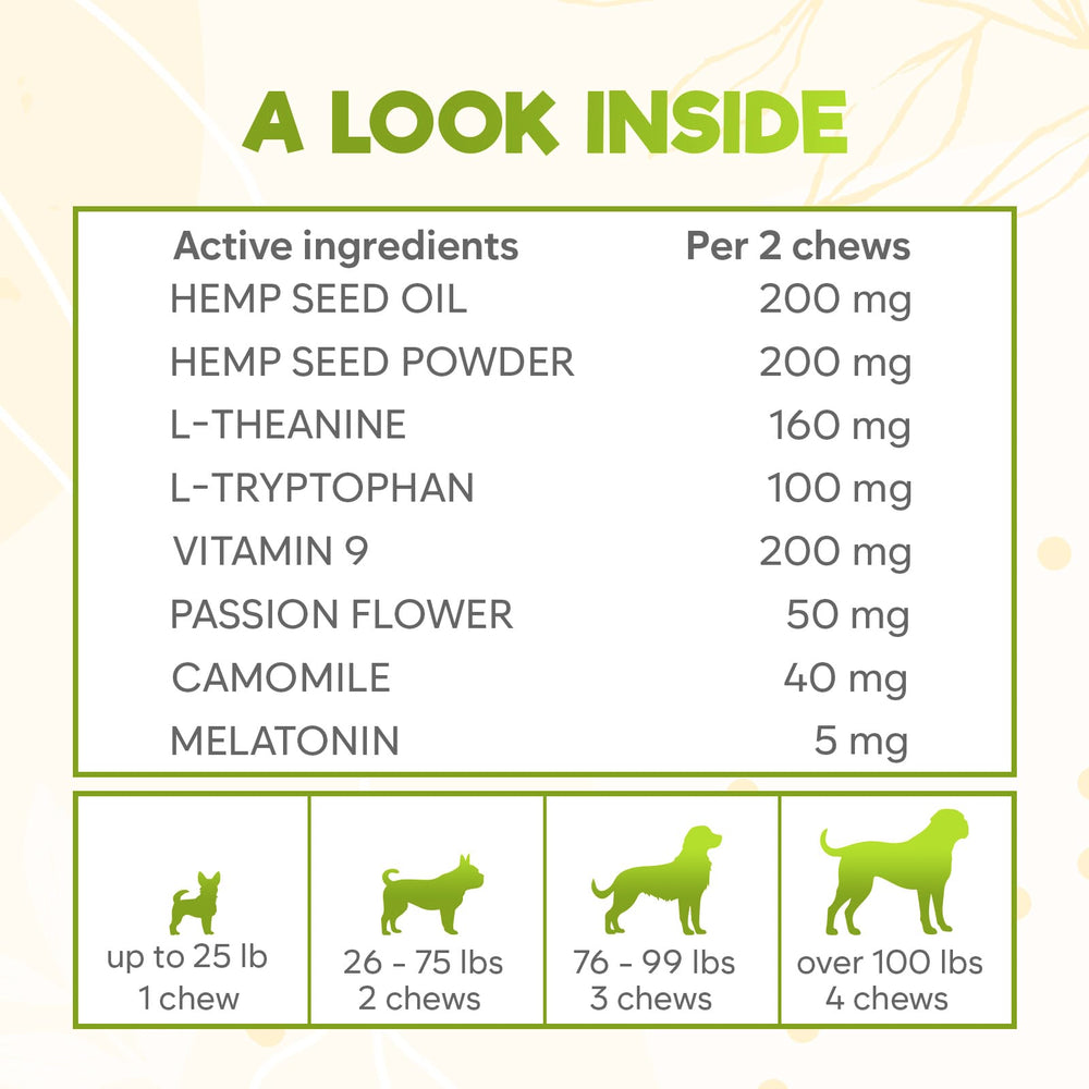 ZENO: ingredientes naturales, fórmula suave para la calma de tu perro.