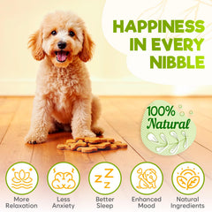 ZENO masticables calmantes para perros, sabor pollo, fácil de dar.