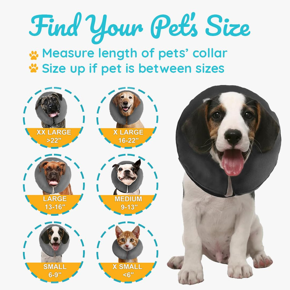ZenPet collar confort rosquilla, apoyo suave para descansar.