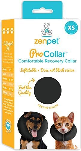 ZenPet collar inflable con ajuste seguro y correa de velcro para un ajuste cómodo.