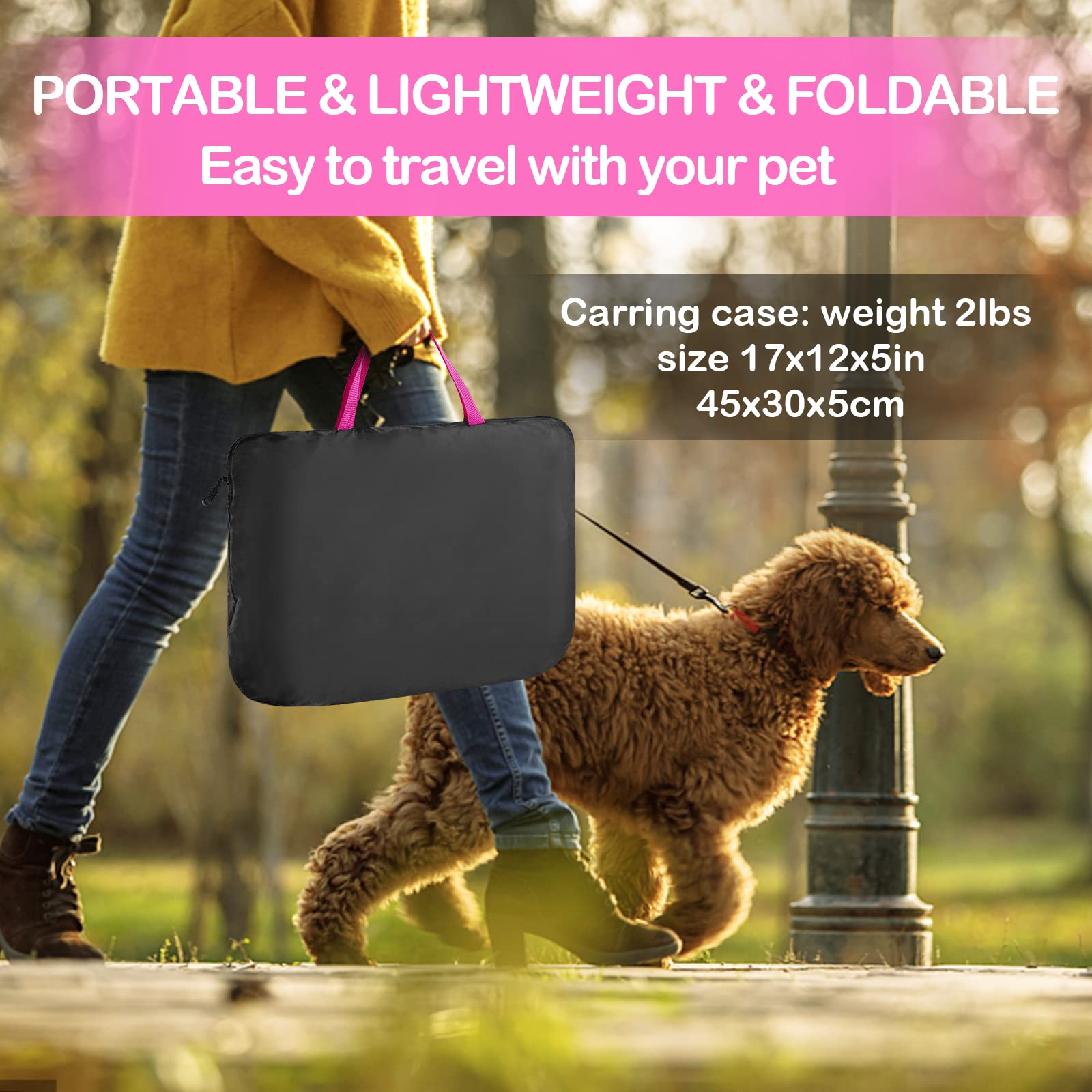 Zenply jaula-portátil para perros en exterior, perfecta para parques.