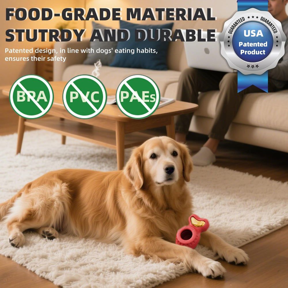 ZenQeek Hueso Congelado, material seguro para perros masticadores agresivos, limpieza sencilla.
