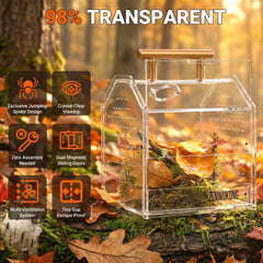 ZENWUKONG acrilico transparente: claridad tipo vidrio para observar el comportamiento.
