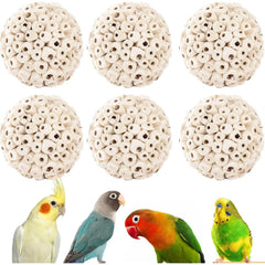 Zephyriel bola sola, juguete para aves de 6 cm, estimula el forrajeo seguro.