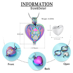 zeqingjw collar urna detalle patita, diseño tierno que acompaña el recuerdo