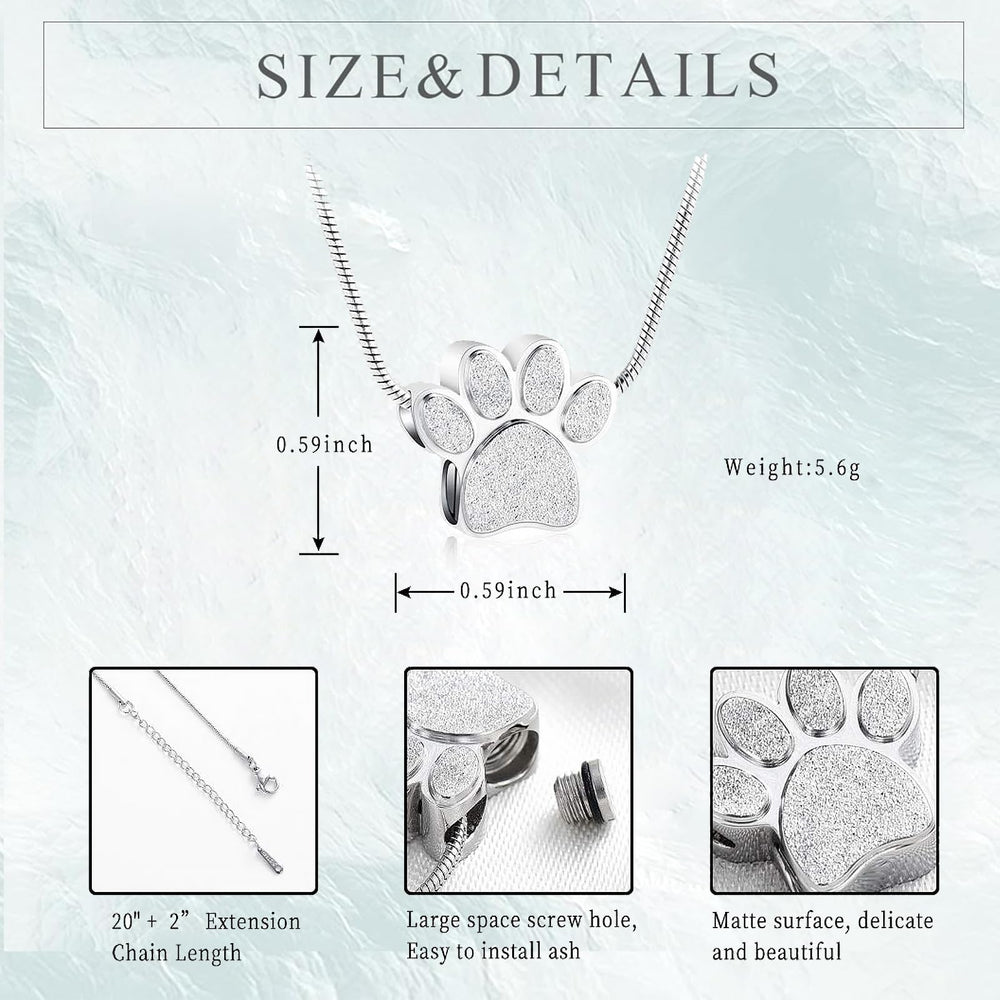zeqingjw pendente-urna pata-detras, grabable para personalizar.