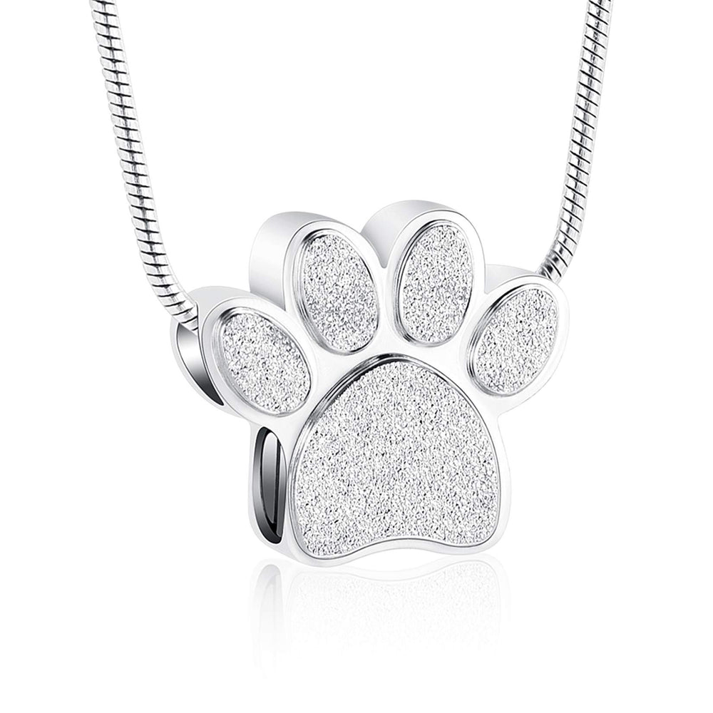 zeqingjw pendente-urna pata-frente, recuerdo cercano de tu mascota.