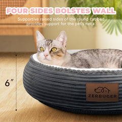 Cama Zerbuger para gatos, felpa suave para mimos y descanso.