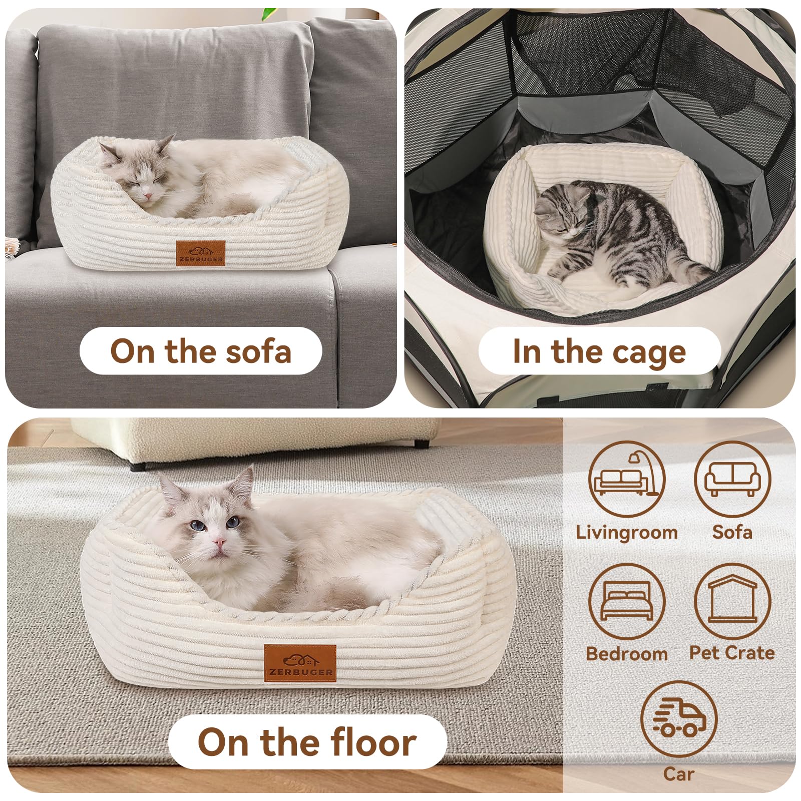 Zerbuger: confort ideal para pequeños perros o gatos.