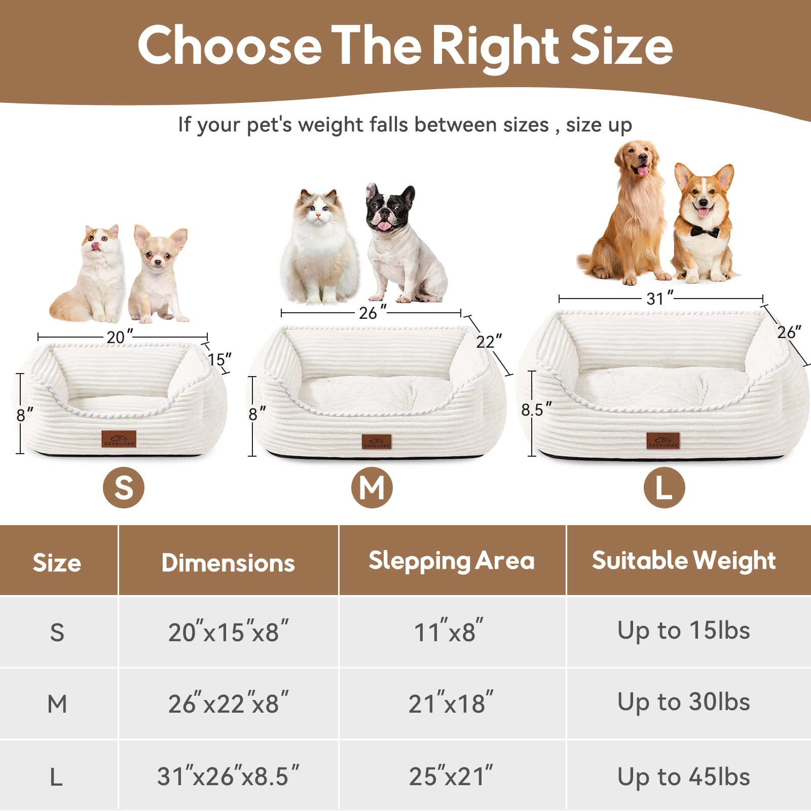 Zerbuger cama para mascotas: lavable a máquina para facilitar la limpieza.