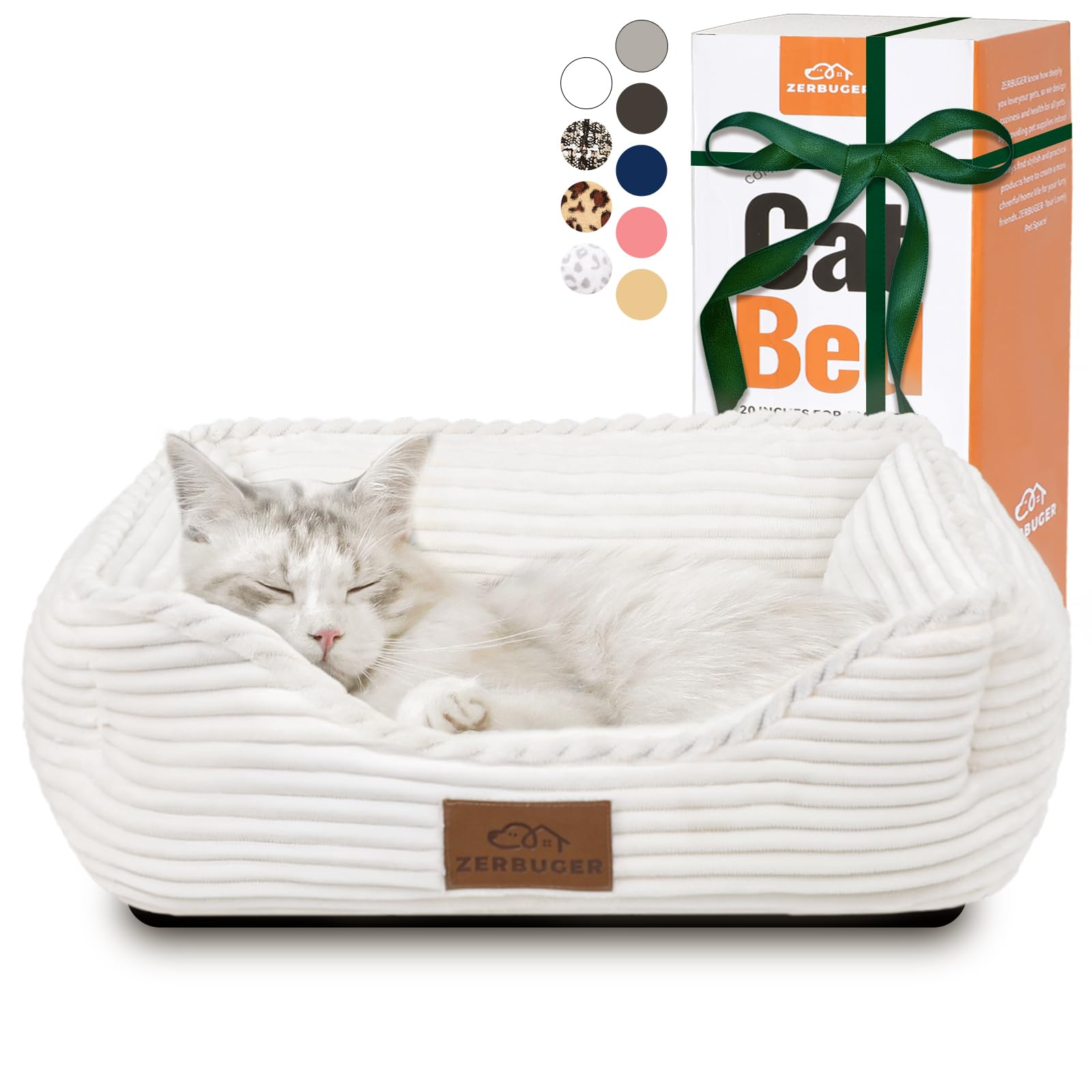 Cama Zerbuger para mascotas: textura suave para un descanso cómodo en casa.