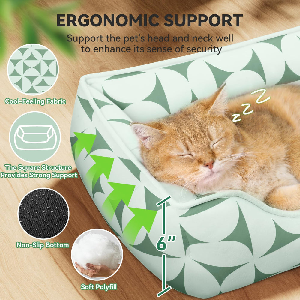 Confort suave Zerbuger en cama rectangular, ideal para siestas largas