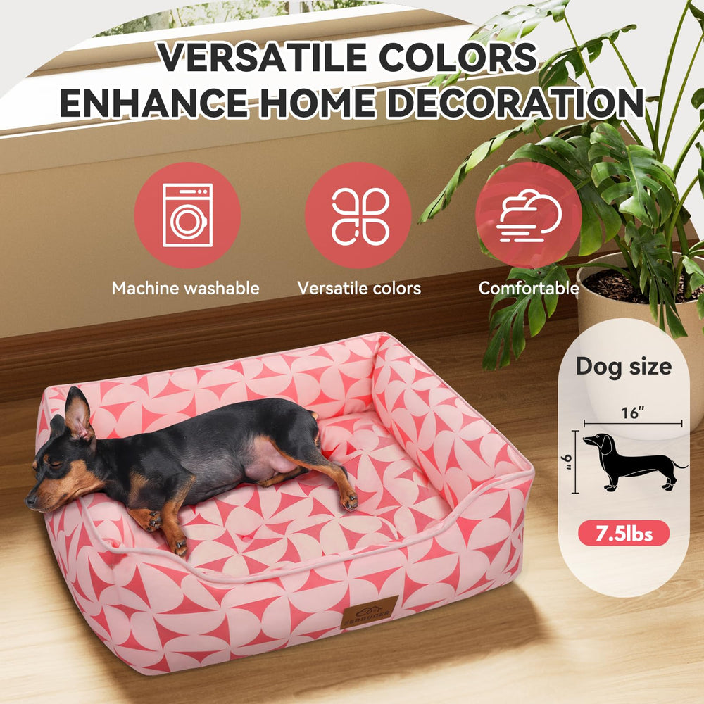 Cama Zerbuger rectangular ortopedica para mascotas medianas con soporte suave