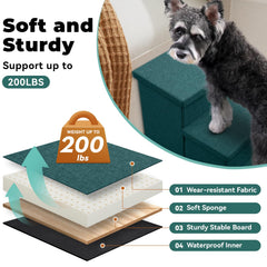 Zerbuger escalera MDF con funda lavable, limpieza sencilla.