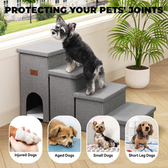 Zerbuger escaleras para perros con diseño moderno en gris para decoración del hogar.