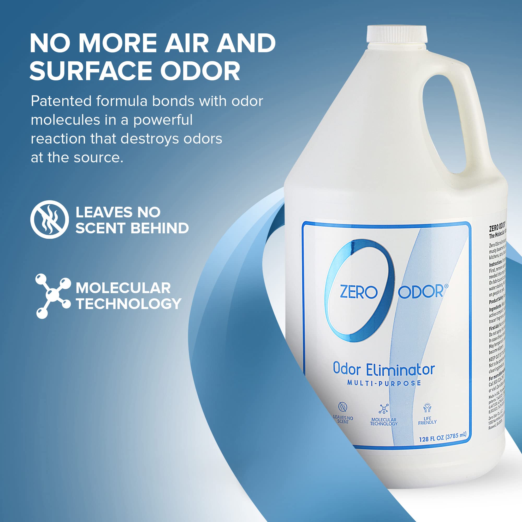 Zero Odor aplicación en aire interior neutraliza olores rápidamente