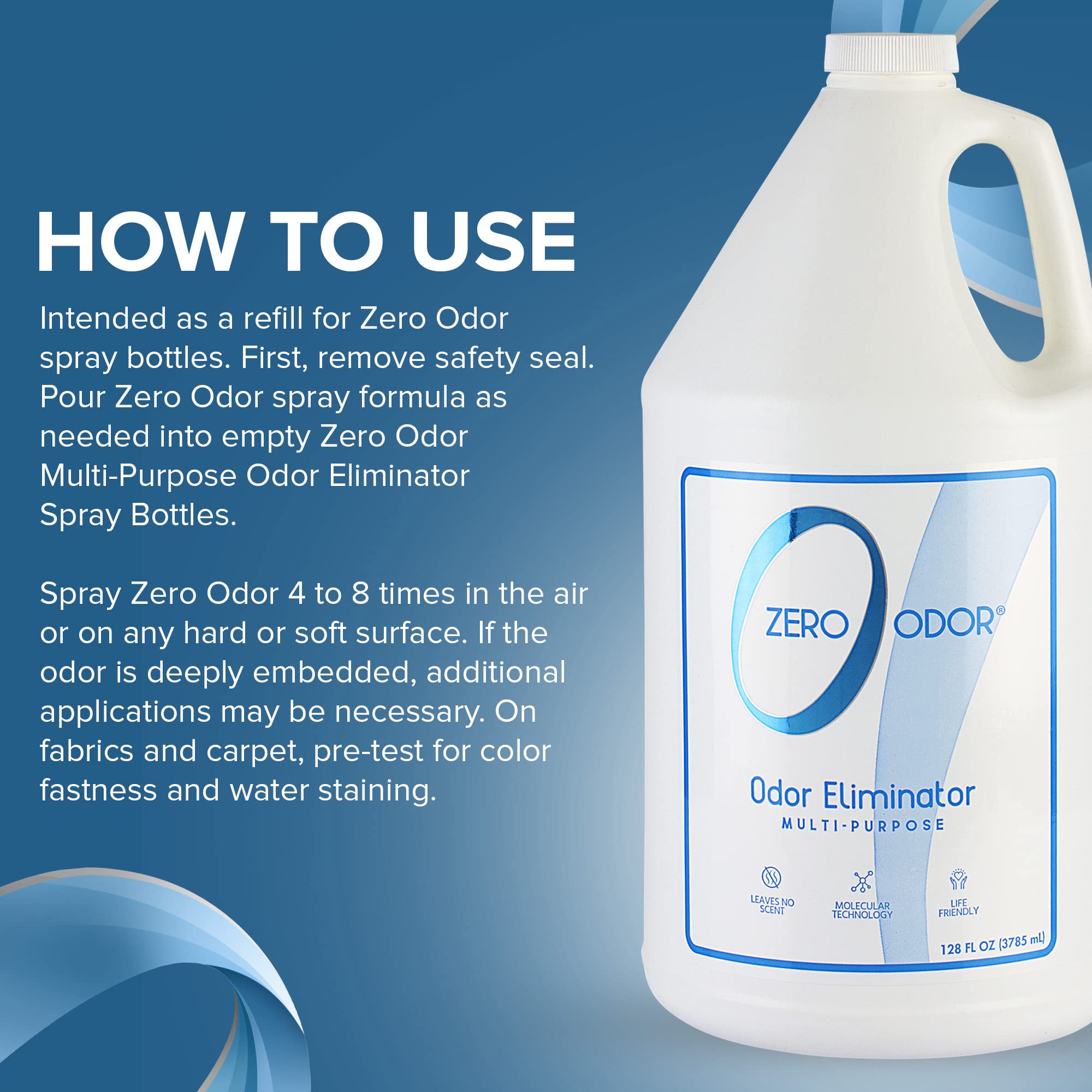 Zero Odor uso diario en el hogar para un ambiente más fresco