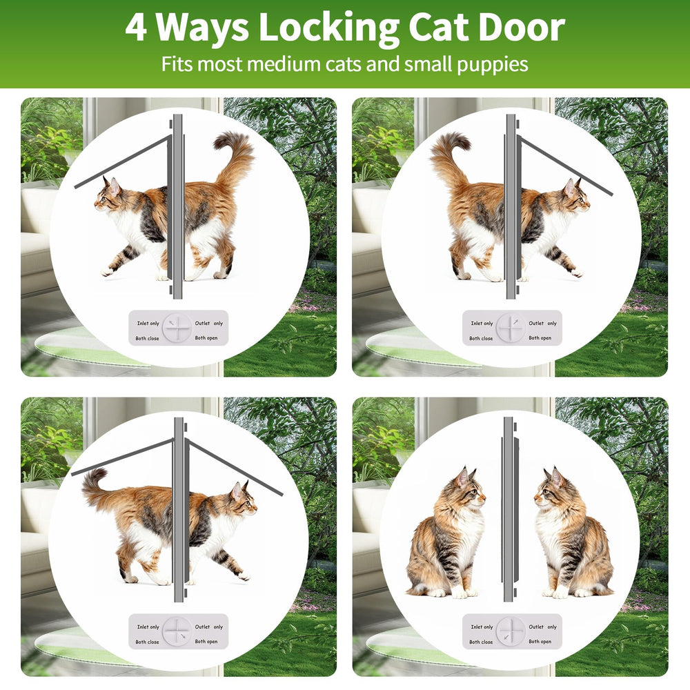 Acceso cómodo para gatos Zerzuo, mejora la seguridad y libertad en casa.