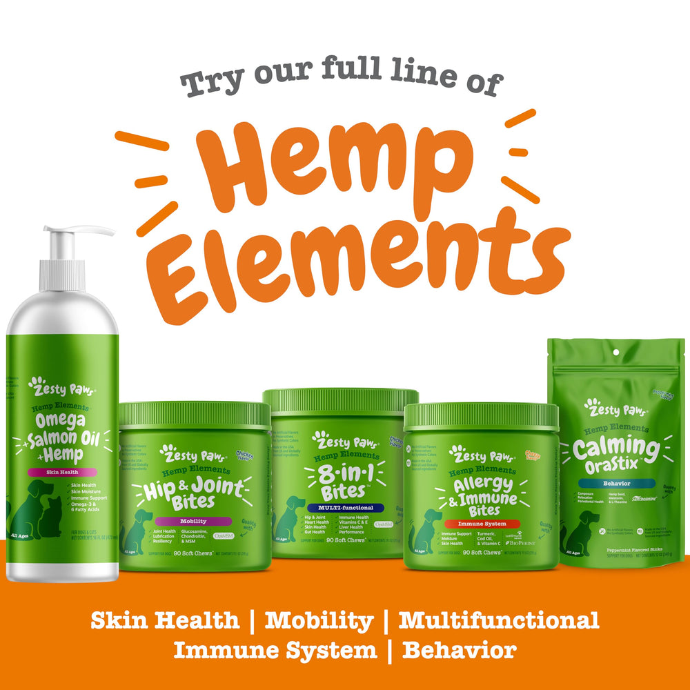 Zesty Paws aceite con EPA y DHA, complemento para mascotas
