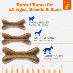 Zesty Paws Huesos Dentales con Omega 3 y calcio para huesos.