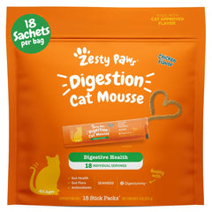 Zesty Paws Gato Mousse Textura Cremosa, premio sabroso para digestión saludable