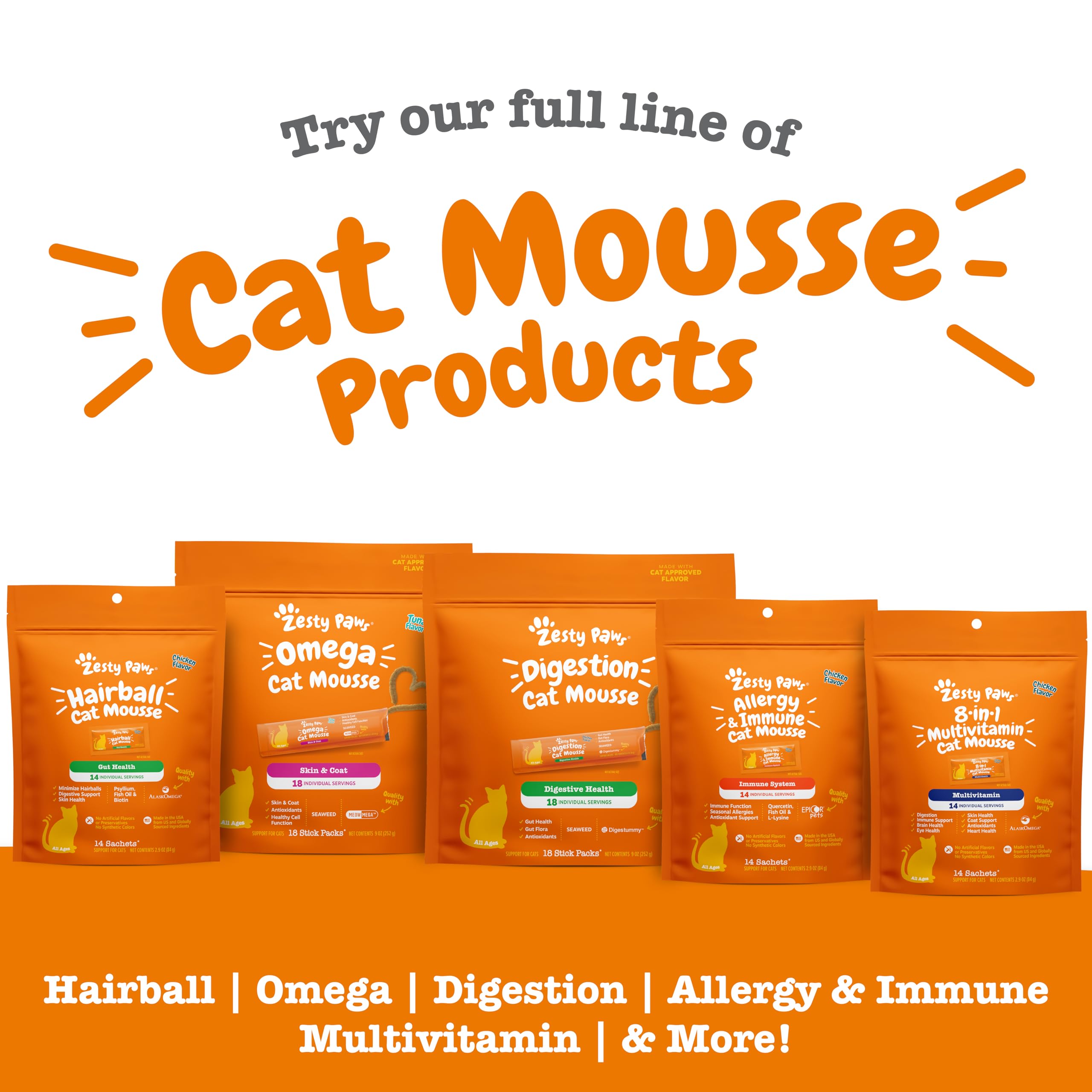 Zesty Paws Gato Tubo Exprimible: uso rápido para premiar