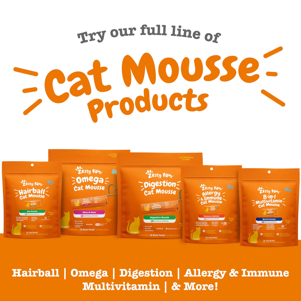 Zesty Paws Gato Tubo Exprimible: uso rápido para premiar