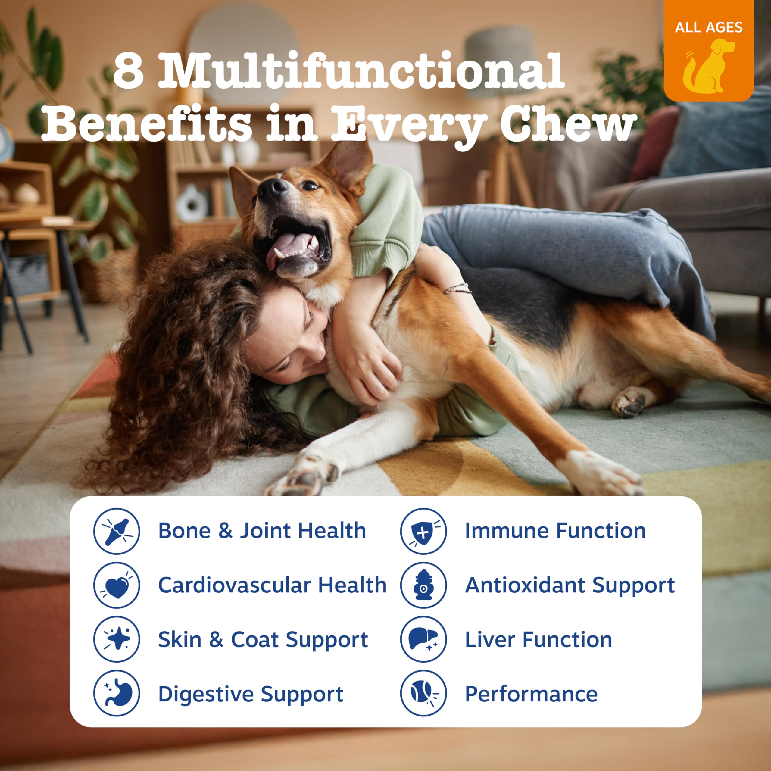 Zesty Paws para piel saludable y antioxidantes que ayudan a mantener la humedad