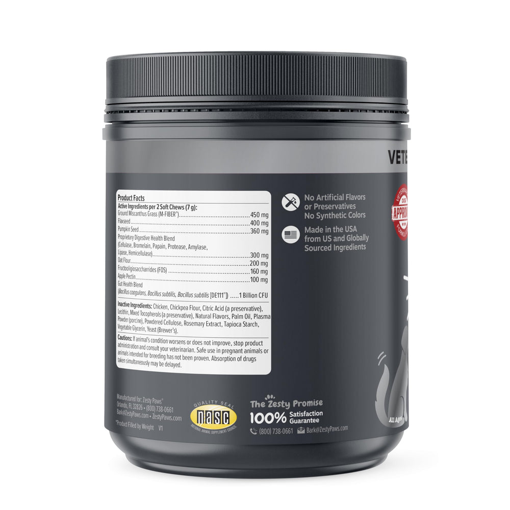 Probiotico DE111 Bacillus subtilis en Bocados Zesty Paws para equilibrio intestinal