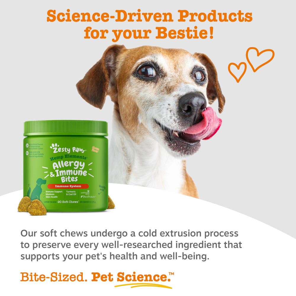 Semillas de cáñamo en Zesty Paws para inmunidad.