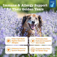 Zesty Paws Dog Allergy Relief textura suave para uso diario en perros.