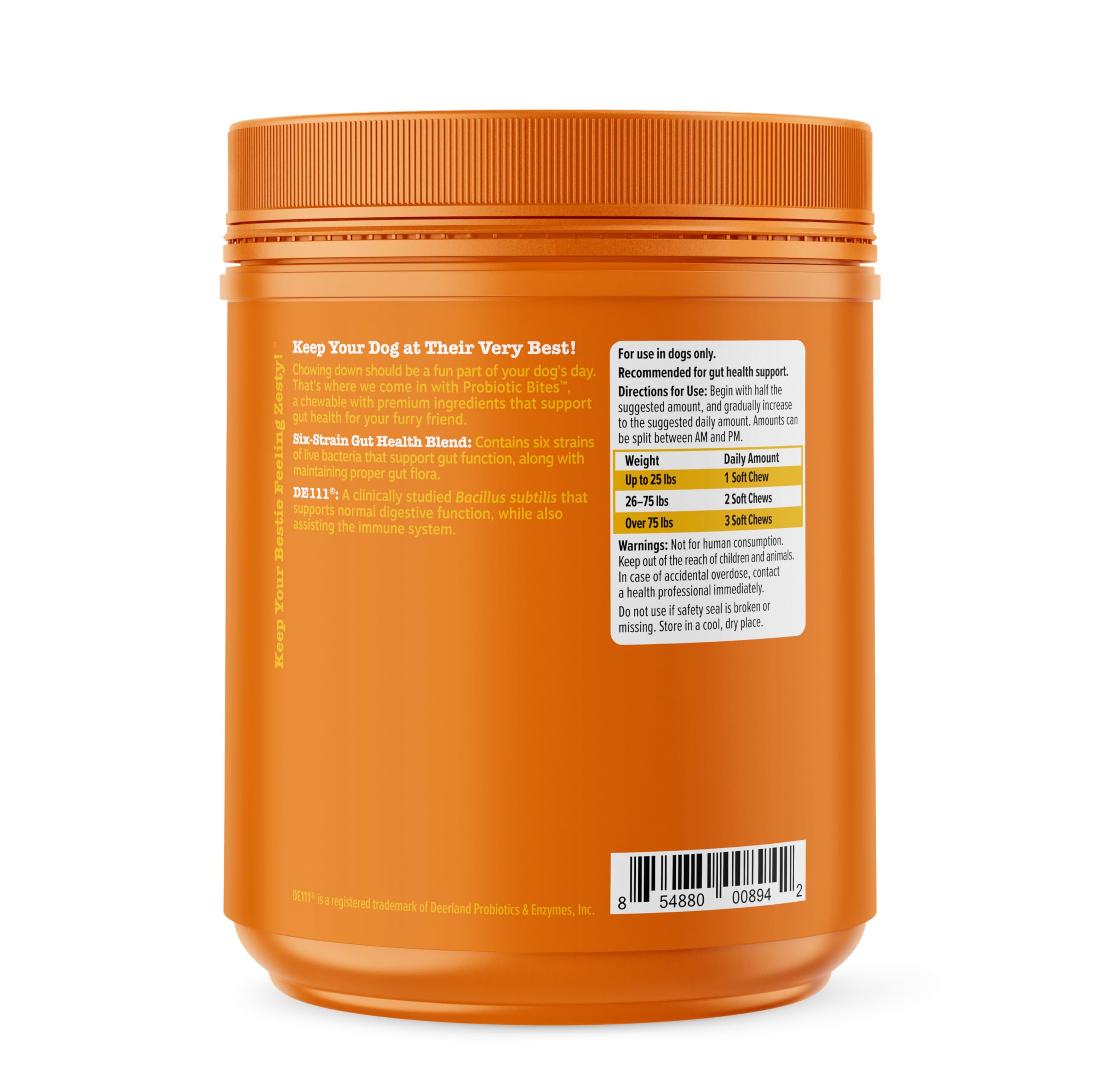 Zesty Paws uso diario para perros de cualquier tamaño, snack saludable.