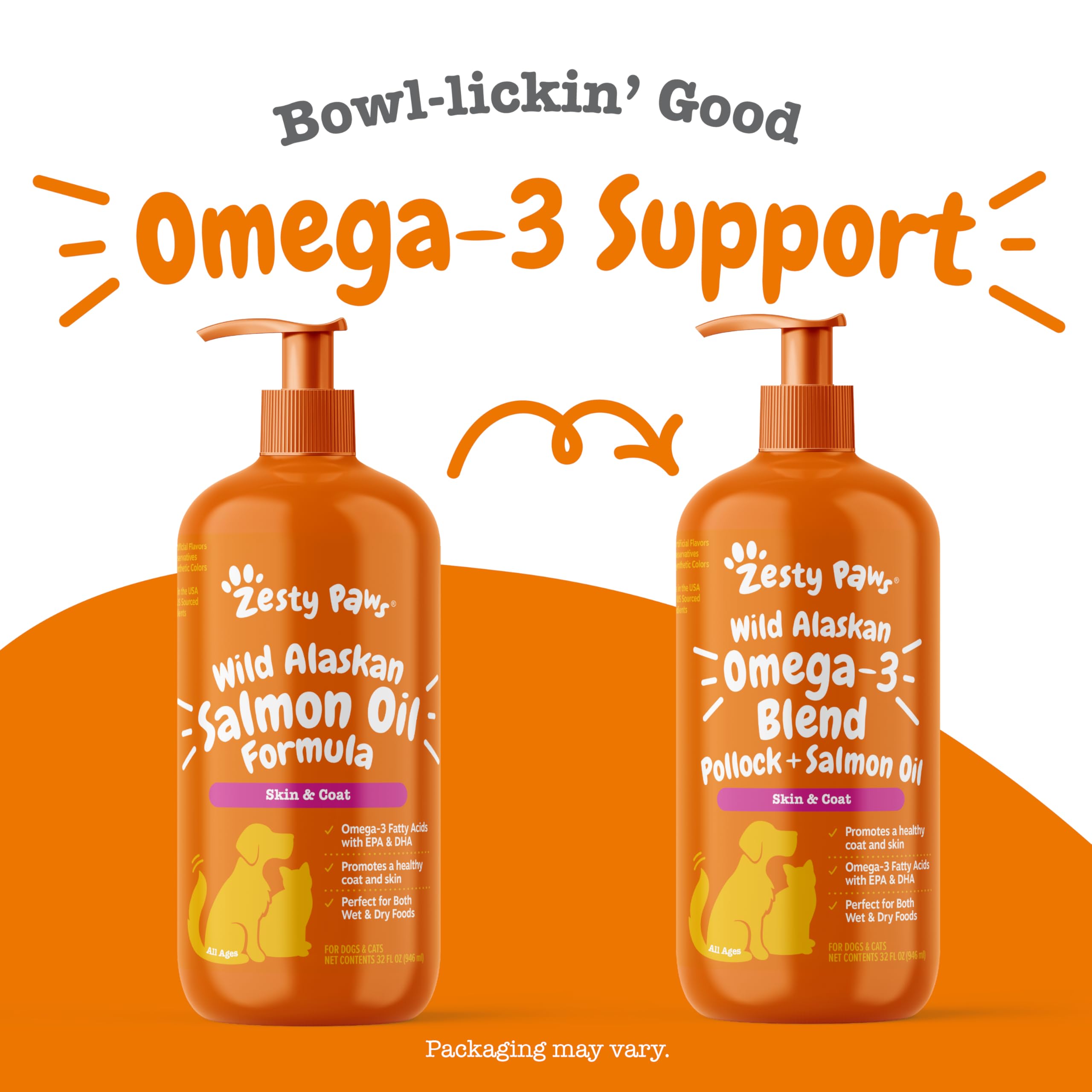 Zesty Paws Wild Alaskan Omega-3: mezcla fácil de incorporar a la comida