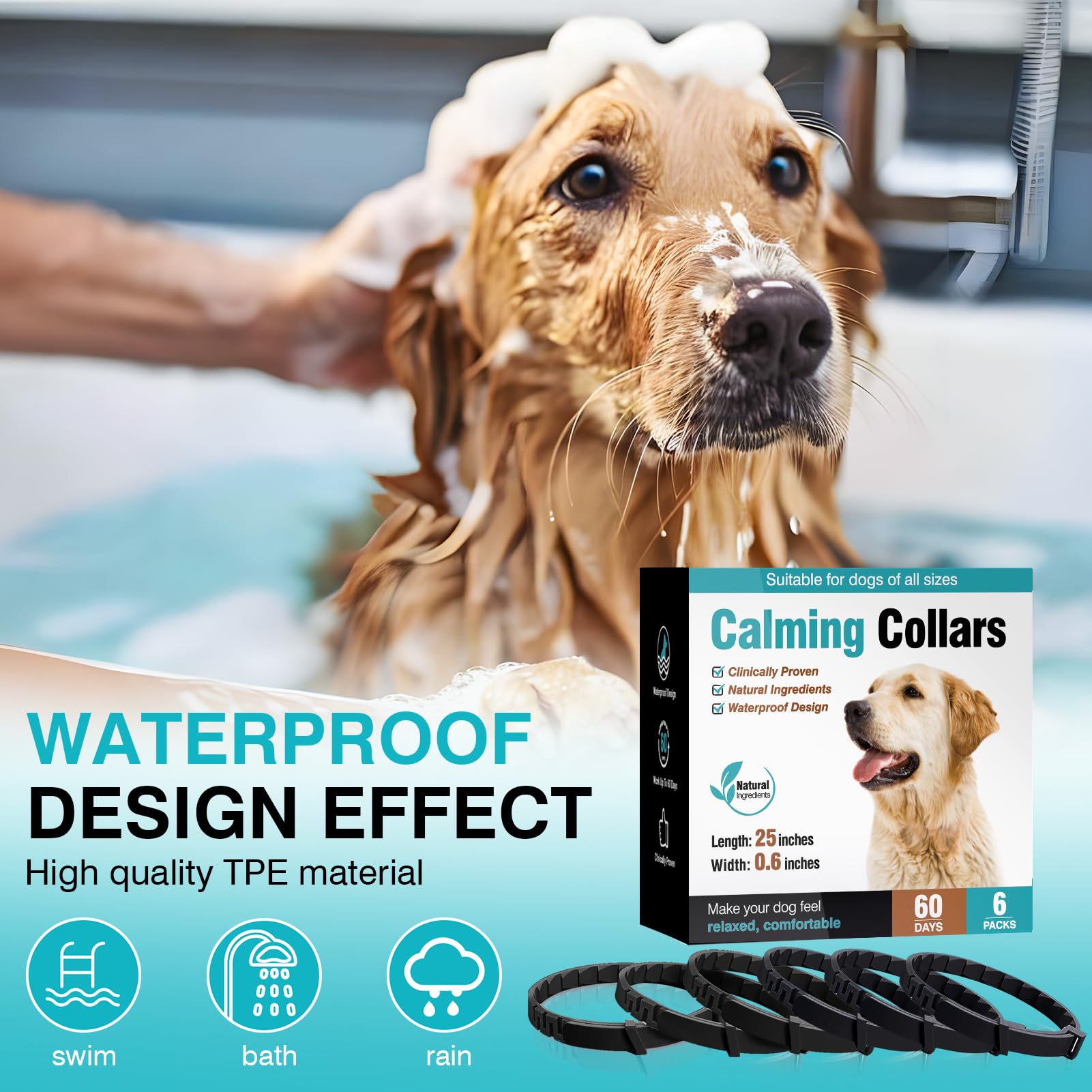 ZHANGK Collar resistente al agua para uso diario y situaciones estresantes.