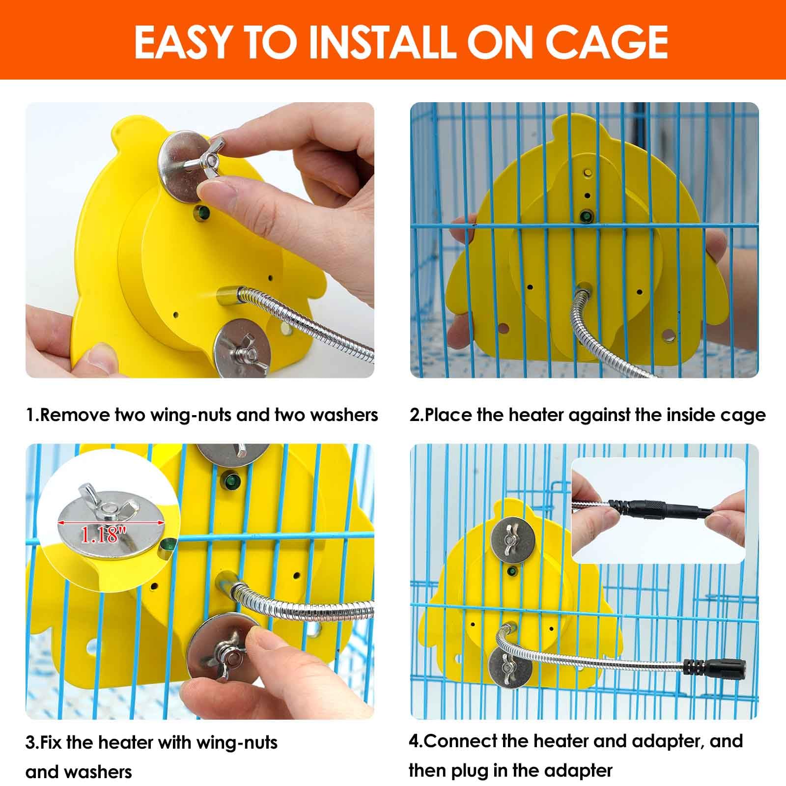 ZHEQOGZH solucion-practica-para-aves, mantiene a las aves tranquilas y activas.