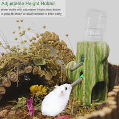 Zhilishu soporte ajustable para hámster, altura regulable para beber con comodidad.