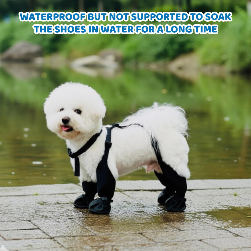 ZHLKHIOP conjunto de botas negro talla S para perro pequeño