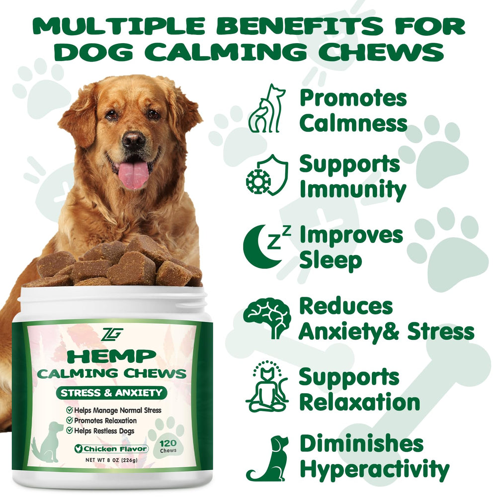 Masticables ZiehooGe Calming Chews, sabor pollo, facilita la ingesta diaria