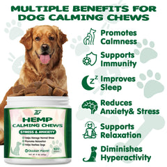 Masticables ZiehooGe Calming Chews, sabor pollo, facilita la ingesta diaria
